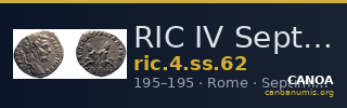 RIC IV Septimius Severus 62 — CANOA