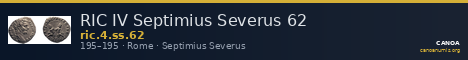 RIC IV Septimius Severus 62 — CANOA