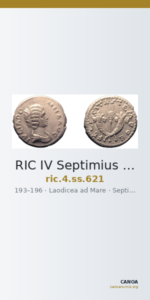 RIC IV Septimius Severus 621 — CANOA