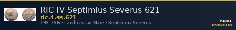RIC IV Septimius Severus 621 — CANOA