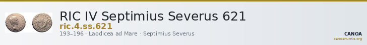 RIC IV Septimius Severus 621 — CANOA