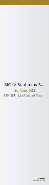 RIC IV Septimius Severus 622 — CANOA