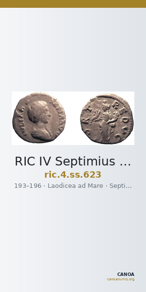 RIC IV Septimius Severus 623 — CANOA
