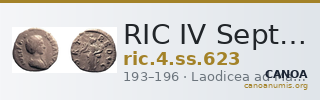 RIC IV Septimius Severus 623 — CANOA