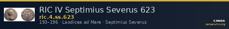 RIC IV Septimius Severus 623 — CANOA