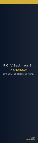 RIC IV Septimius Severus 624 — CANOA