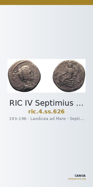 RIC IV Septimius Severus 626 — CANOA