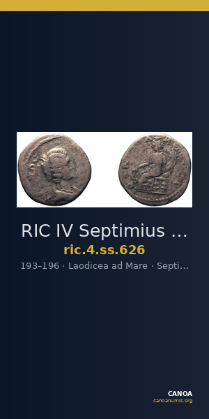 RIC IV Septimius Severus 626 — CANOA