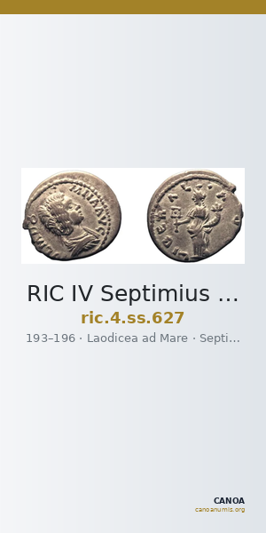RIC IV Septimius Severus 627 — CANOA