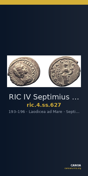 RIC IV Septimius Severus 627 — CANOA