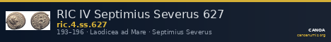 RIC IV Septimius Severus 627 — CANOA