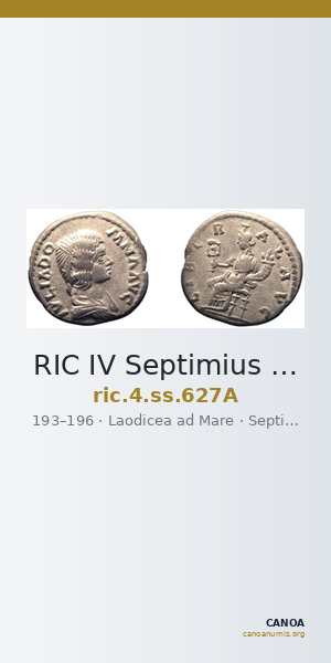 RIC IV Septimius Severus 627A — CANOA
