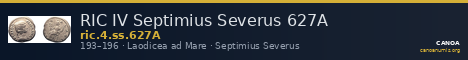 RIC IV Septimius Severus 627A — CANOA