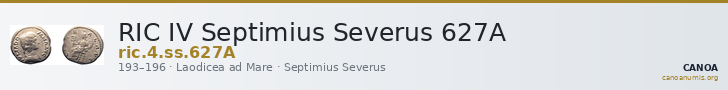 RIC IV Septimius Severus 627A — CANOA