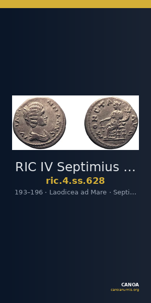 RIC IV Septimius Severus 628 — CANOA