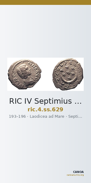 RIC IV Septimius Severus 629 — CANOA