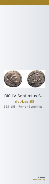 RIC IV Septimius Severus 63 — CANOA