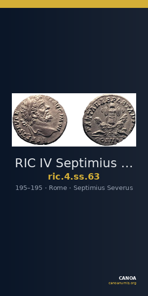 RIC IV Septimius Severus 63 — CANOA