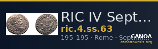 RIC IV Septimius Severus 63 — CANOA