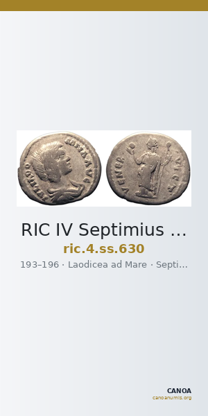 RIC IV Septimius Severus 630 — CANOA