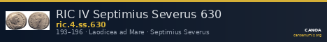 RIC IV Septimius Severus 630 — CANOA