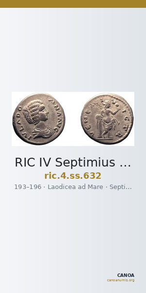 RIC IV Septimius Severus 632 — CANOA
