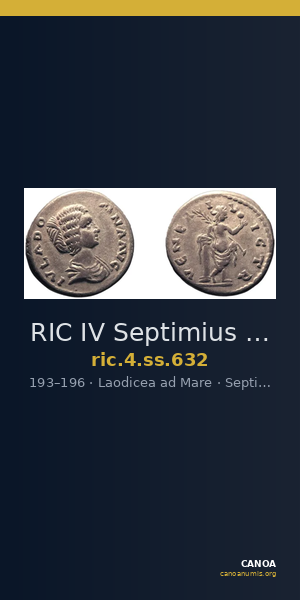 RIC IV Septimius Severus 632 — CANOA