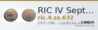 RIC IV Septimius Severus 632 — CANOA