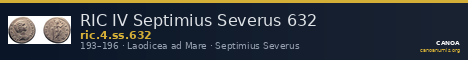 RIC IV Septimius Severus 632 — CANOA