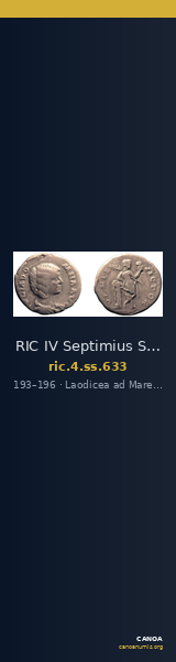 RIC IV Septimius Severus 633 — CANOA