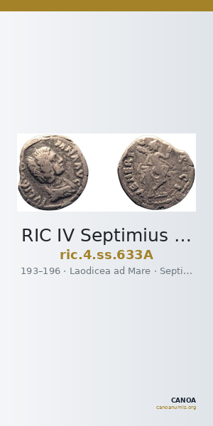 RIC IV Septimius Severus 633A — CANOA