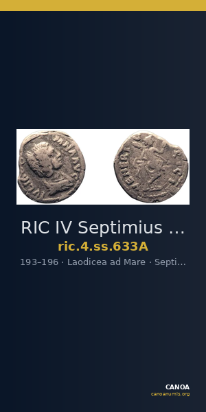 RIC IV Septimius Severus 633A — CANOA