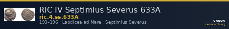RIC IV Septimius Severus 633A — CANOA