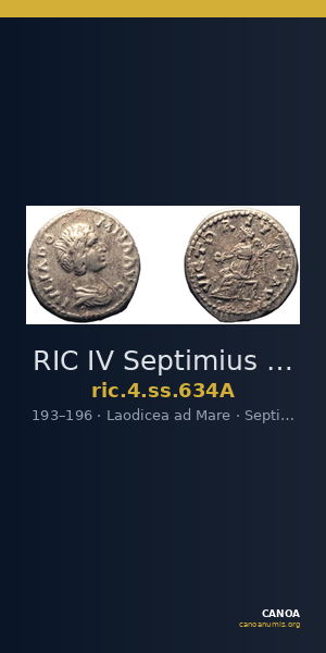 RIC IV Septimius Severus 634A — CANOA