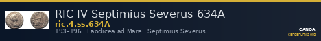 RIC IV Septimius Severus 634A — CANOA