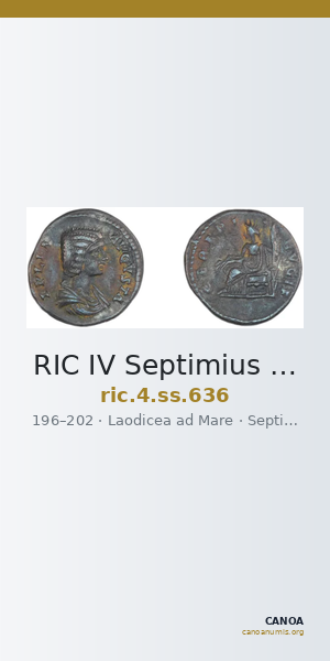 RIC IV Septimius Severus 636 — CANOA