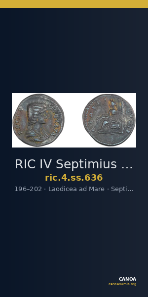 RIC IV Septimius Severus 636 — CANOA