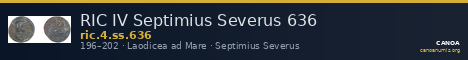 RIC IV Septimius Severus 636 — CANOA