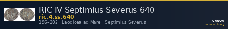 RIC IV Septimius Severus 640 — CANOA