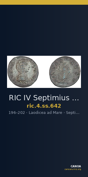 RIC IV Septimius Severus 642 — CANOA