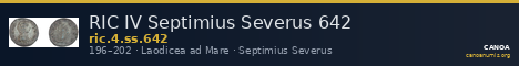 RIC IV Septimius Severus 642 — CANOA
