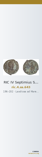 RIC IV Septimius Severus 643 — CANOA
