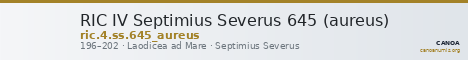 RIC IV Septimius Severus 645 (aureus) — CANOA