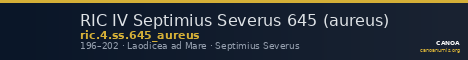 RIC IV Septimius Severus 645 (aureus) — CANOA