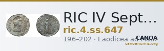 RIC IV Septimius Severus 647 — CANOA