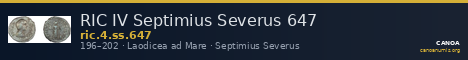 RIC IV Septimius Severus 647 — CANOA
