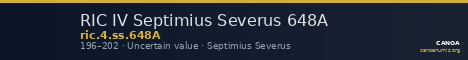 RIC IV Septimius Severus 648A — CANOA