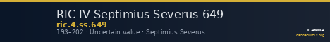 RIC IV Septimius Severus 649 — CANOA