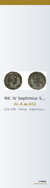 RIC IV Septimius Severus 651 — CANOA