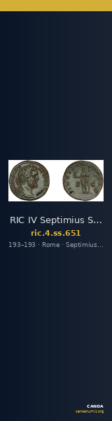 RIC IV Septimius Severus 651 — CANOA